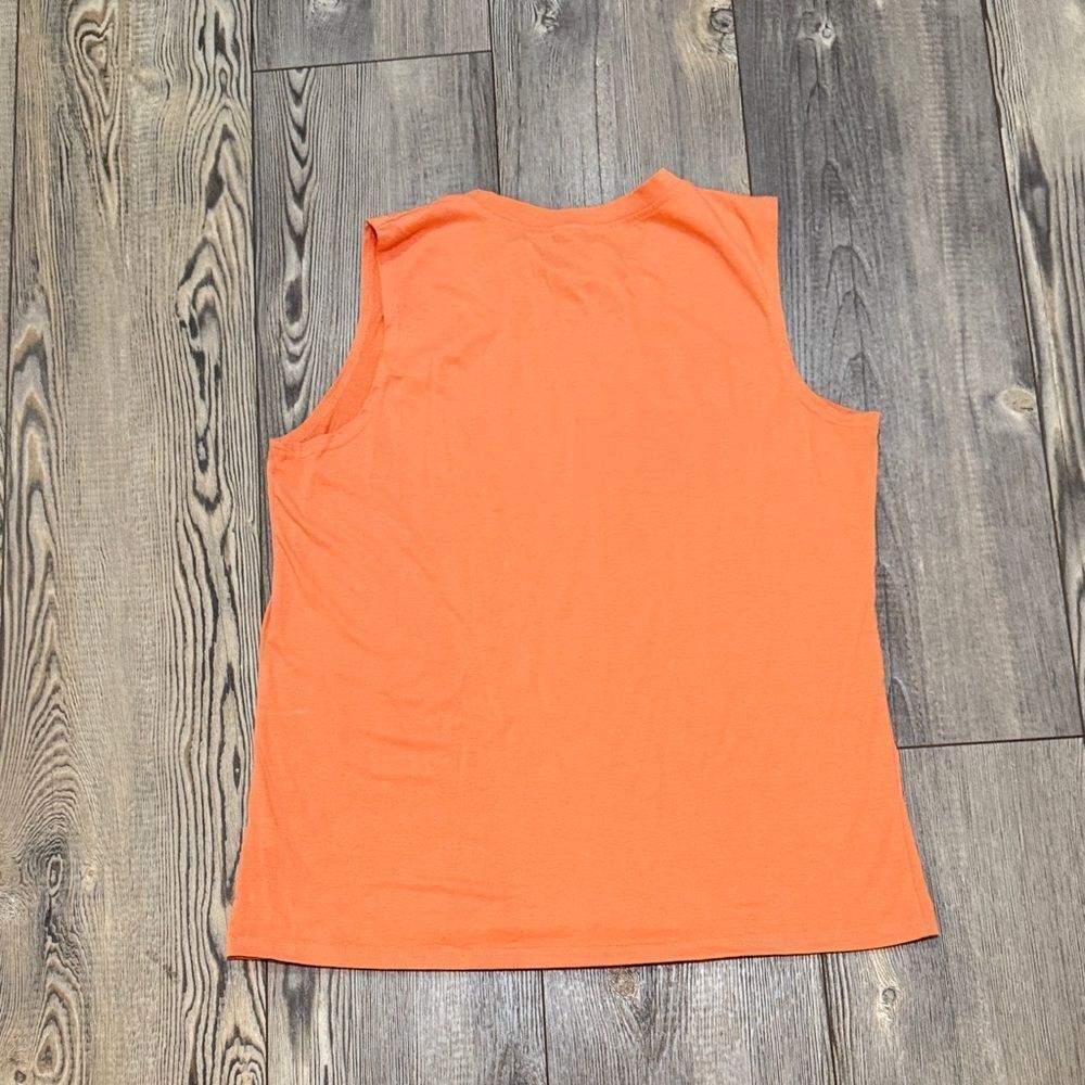 Orange Sleeveless Graphic Tee “Take Me To The River” - Picture 6 of 6